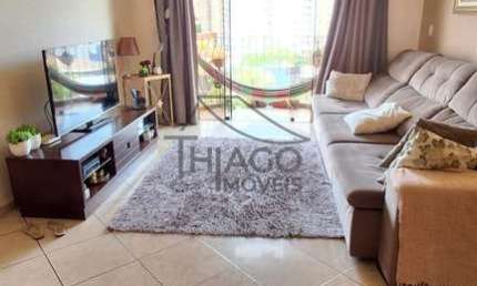 Apartamento lindo e enorme com 3 dorm. de 107m² e com 2 vagas de garagem, condominio com lazer comp