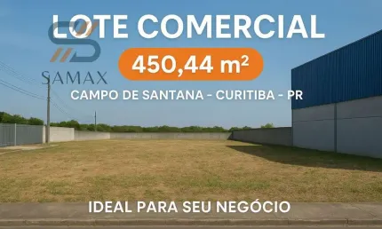 Terreno comercial à venda no Campo de Santana, Curitiba  por R$ 899.000