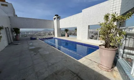 Apartamento 2 quartos para locação em santos, boqueirão, 2 dormitórios, 1 suíte, 3 banheiros, 2 vagas