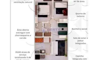 Apartamento térreo residencial para venda - 63,63 m²!! campestre, santo andré