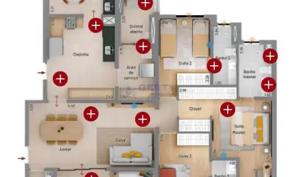 Apartamento residencial para venda!!-132m²!!- jardim são caetano, são caetano do sul