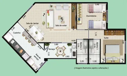 Apartamento com 2 dormitórios à venda, 81 m² por R$ 205.000,00 - Parque Esplanada - Embu das Artes/SP