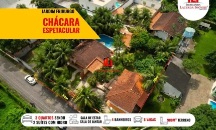 Sítio / Chácara para Venda em Manaus, Tarumã, 3 dormitórios, 2 suítes, 4 banheiros, 6 vagas
