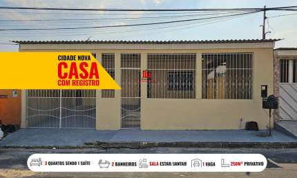 Casa para Venda em Manaus, Cidade Nova, 3 dormitórios, 1 suíte, 2 banheiros