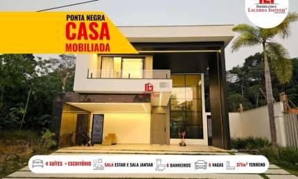 Casa em Condomínio para Venda em Manaus, Ponta Negra, 4 dormitórios, 4 suítes, 6 banheiros, 6 vagas