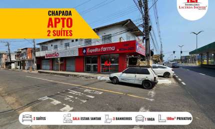 Apartamento para Locação em Manaus, Chapada, 2 dormitórios, 2 suítes, 3 banheiros, 1 vaga