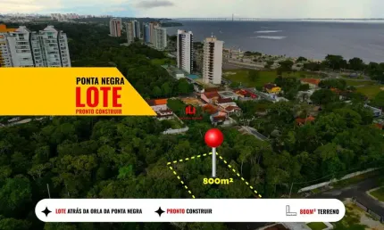 Terreno à venda na Alameda Alaska, 126, Ponta Negra, Manaus