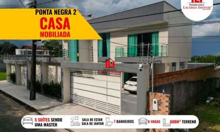 Casa em Condomínio para Venda em Manaus, Ponta Negra, 5 dormitórios, 5 suítes, 6 banheiros, 5 vagas