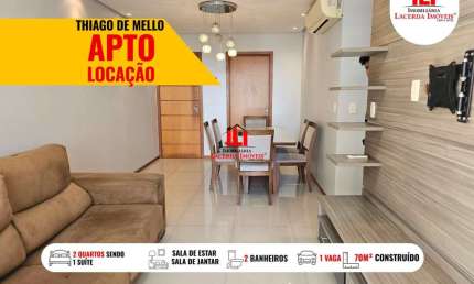 Apartamento para Locação em Manaus, Dom Pedro I, 2 dormitórios, 1 suíte, 2 banheiros, 1 vaga