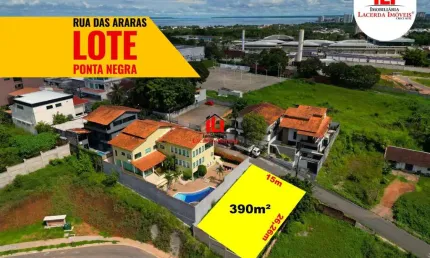 Terreno à venda na Rua das Araras, 4981, Ponta Negra, Manaus