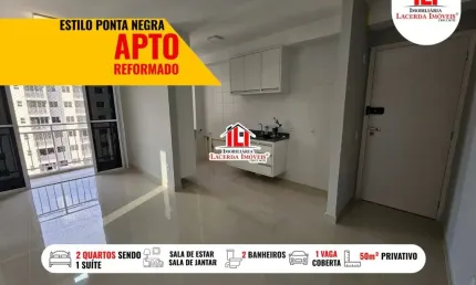 Apartamento para Venda em Manaus, Ponta Negra, 2 dormitórios, 1 suíte, 2 banheiros, 1 vaga