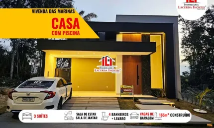Casa em condomínio para venda em manaus, ponta negra, 3 dormitórios, 3 suítes, 4 banheiros, 4 vagas