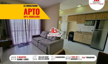 Apartamento para Locação em Manaus, Dom Pedro I, 2 dormitórios, 1 suíte, 2 banheiros, 1 vaga