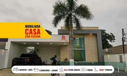 Casa em condomínio para venda em manaus, tarumã, 3 dormitórios, 1 suíte, 3 banheiros, 4 vagas