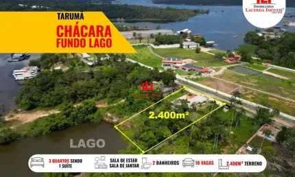 Sítio / chácara para venda em manaus, tarumã-açu, 3 dormitórios, 1 suíte, 2 banheiros, 5 vagas