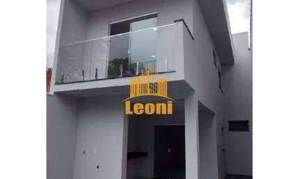 Casa nova 2 Qts sendo 1 suíte + área gourmet + 2 vagas de garagem