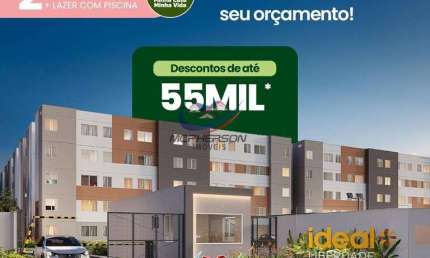 Apartamento à venda com 2 quartos, 37,82m² no Ideal + Liberdade em Ananindeua, Águas Brancas.