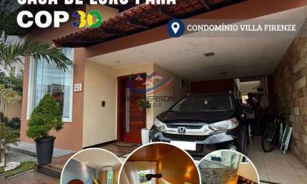 Casa Alto Padrão DE LUXO para alugar na COP30, no CONDOMÍNIO VILLA FIRENZE , com 3 suítes ,Piscina e Sauna em Ananindeua, Coqueiro - Belém