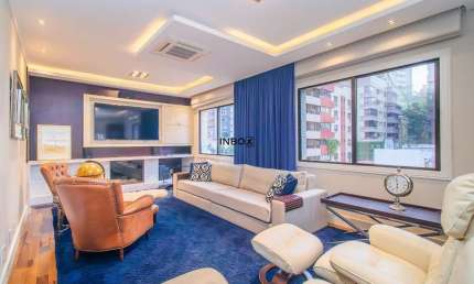 INBOX CIA IMOBILIÁRIA VENDE ótimo apartamento mobiliado de 222,00m², bairro Bela Vista em Porto Alegre.