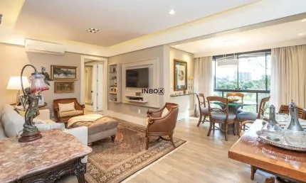 Excelente apartamento de 99 m², decorado, 3 dormitório suíte frente campo de golfe