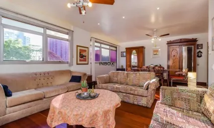 Apartamento Semimobiliado, 138m², 3 Dormitórios com Vaga