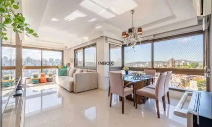 Apartamento com 2 suítes, lareira e churrasqueira e 2 vagas- 95m² privativos
