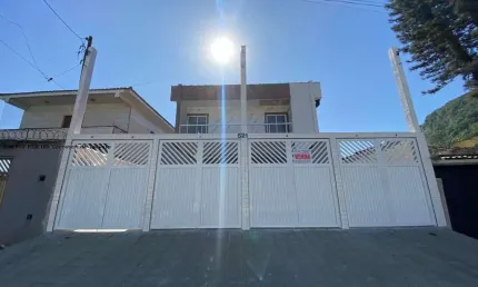 Casa Nova para Venda em São Vicente, Vila São Jorge, 2 dormitórios, 1 suíte, 1 banheiro, 1 vaga