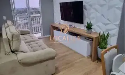 Apartamento à venda em São José dos Campos-SP, Parque Residencial Flamboyant: 2 quartos, 1 sala, 1 banheiro, 1 vaga, 50m².