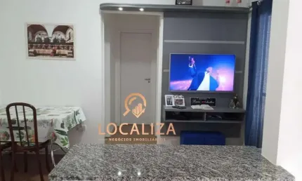 Apartamento à venda na Vila Rangel, São José dos Campos-SP: 2 quartos, 1 suíte, 1 sala, 1 banheiro, 1 vaga, 58m²