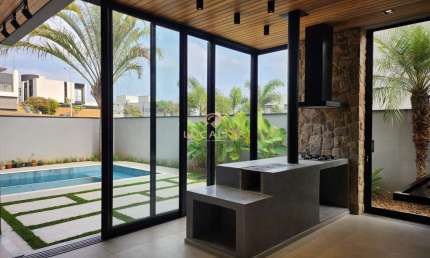Casa de luxo em condomínio Alphaville II com 3 suítes e 290m² em São José dos Campos-SP