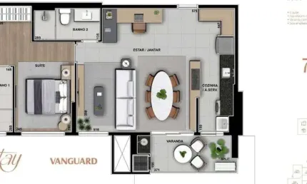 Apartamento com 2 quartos à venda na Chácara da Barra, Campinas  por R$ 850.000