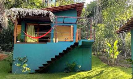 Casas para locação de temporada na ilha de Boipeba próxima do mar