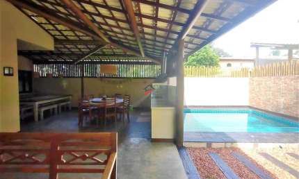 Casa em Condomínio à venda em Lagoa do Aruá, Mata de São João - Churrasqueira, Piscina e Mobiliado