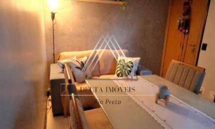 Apartamento mobiliado à venda no Jardins Rio Preto: 2 quartos, 2 salas, 1 banheiro, 1 vaga de garagem, 46,00 m². Confira já!