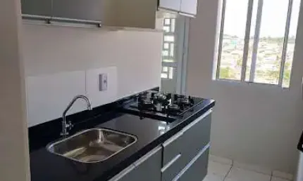Apartamento com cozinha planejada e suíte para locação, 56 m² - Jardim Novo Ângulo - Hortolândia/SP