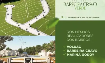 LANÇAMENTO - VENDA DE TERRENO A PARTIR DE 300M² NO LOTEAMENTO BARREIRA CRAVO VERDE NA VOLDAC - L-BC