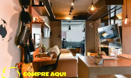 Santa Cecilia | Reformado | Mobiliado | 40 m² | Varanda | 1 Vaga,