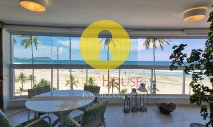Locação Anual  Apartamento Alto Padrão Frente ao Mar, Mobiliado