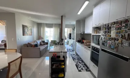 APARTAMENTO 2 SUÍTES MOBILIADO MEIA PRAIA PRONTO PARA MORAR