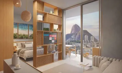 Apartamento para venda possui 37 metros quadrados com 1 quarto em Humaitá - Rio de Janeiro - RJ