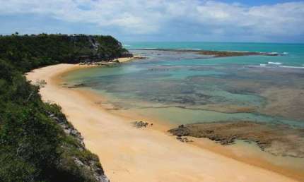 Terreno pé na areia entre Praia do Espelho e Caraíva
