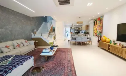 Casa em Condomínio para Venda em Rio de Janeiro, Barra da Tijuca, 3 dormitórios, 2 suítes, 5 banheiros, 3 vagas