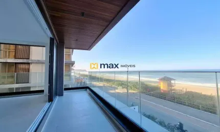 Apartamento frente mar com 4 suítes, praia brava, itajaí