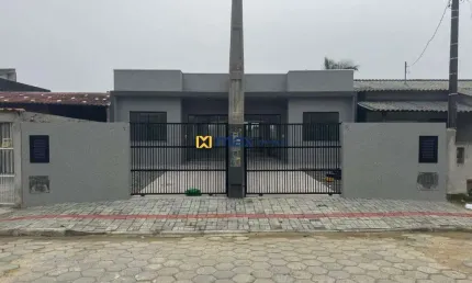 Venda: casa geminada nova 53,85m² 2 dormitórios, machados, navegantes