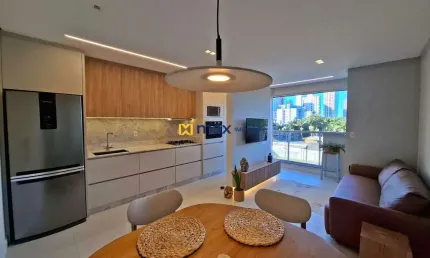 Apartamento mobiliado com 2 dormitórios (1 suíte), Praia Brava, Itajaí.