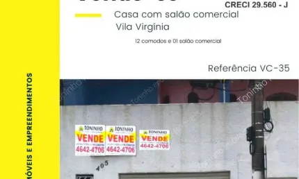 Casa à venda na vila virgínia, itaquaquecetuba  por r$ 900.000