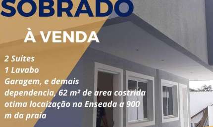 Sobrado para Venda em Guarujá, Enseada, 2 dormitórios, 2 suítes, 3 banheiros, 1 vaga