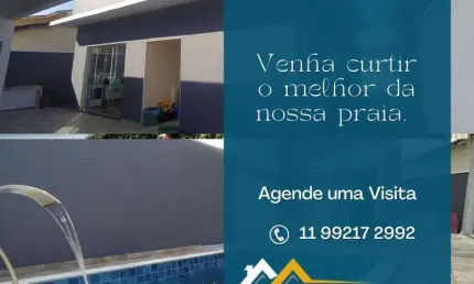 Casa para Venda em Itanhaém, Campos Eliseos, 3 dormitórios, 1 suíte, 3 banheiros, 4 vagas