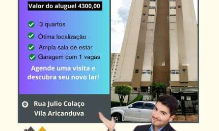 Apartamento para Locação em São Paulo, Vila Aricanduva, 3 dormitórios, 1 suíte, 2 banheiros, 2 vagas