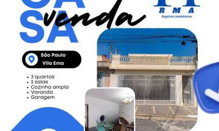 Sobrado para Venda em São Paulo, Vila Ema, 3 dormitórios, 3 banheiros, 3 vagas